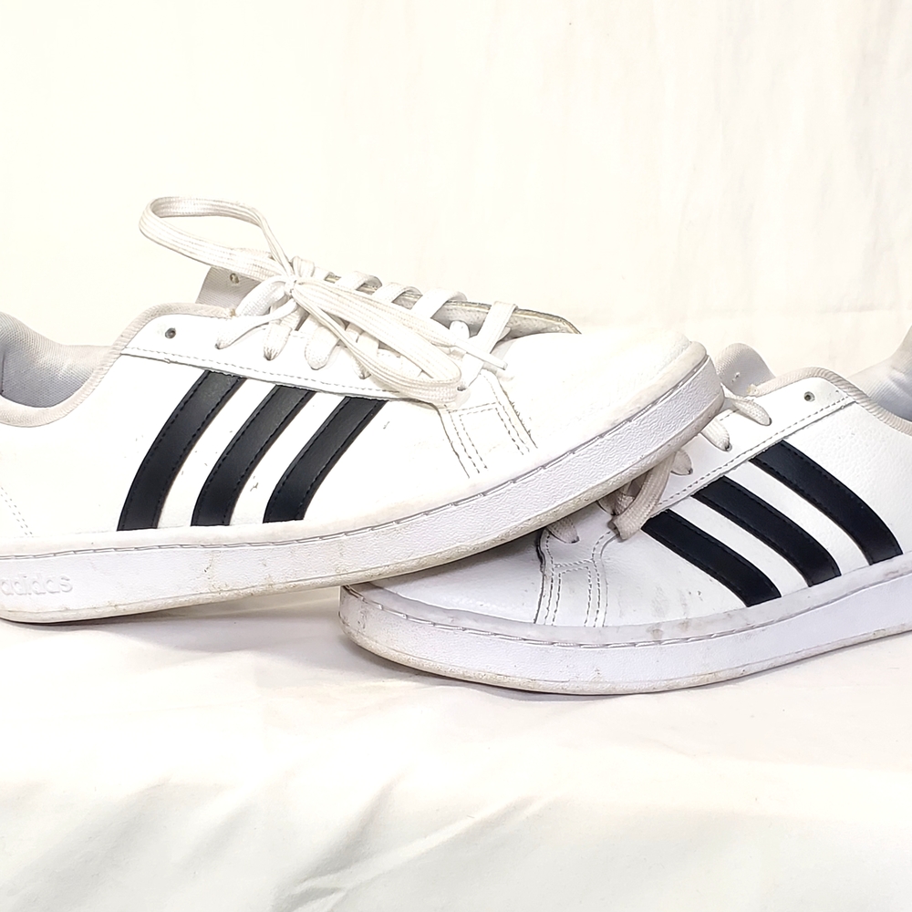 Adidas Men's Classic White and Black Sneakers